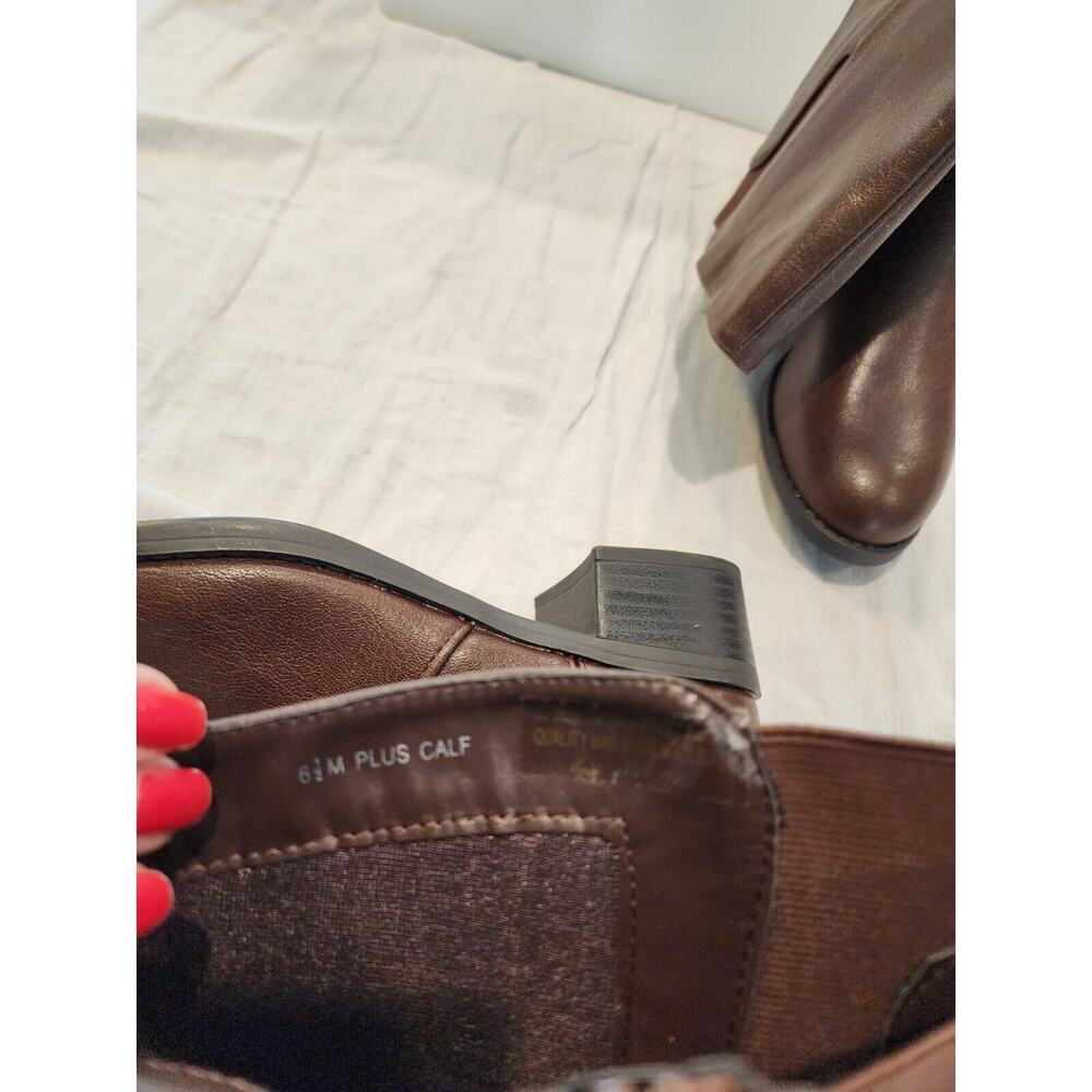 Easy Street Women's Brown Boots Size 6 1/2 M Plus Calf NWOB - Picture 4 of 5
